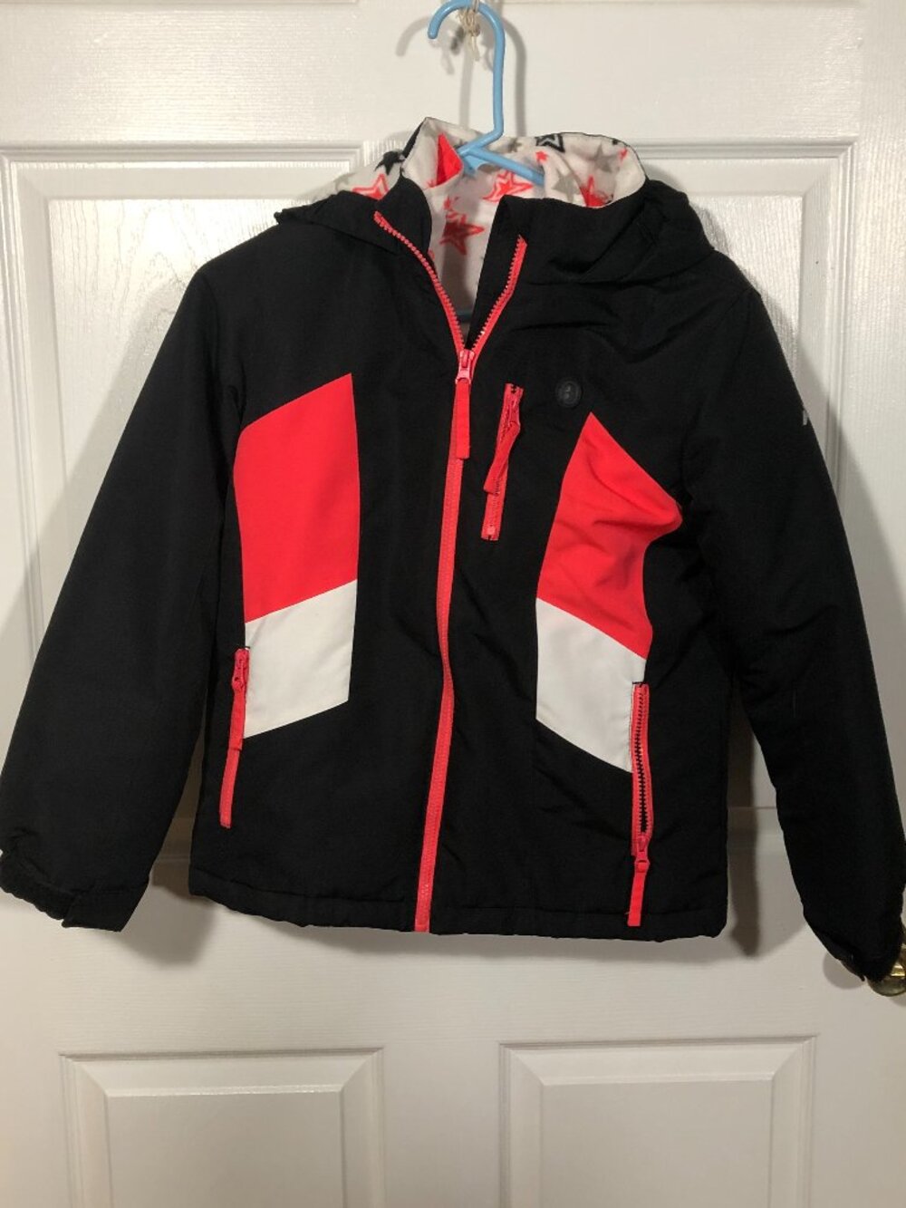 Athletech Girl 3-1 hooded Jacket Black & Pink Color Size 10-12